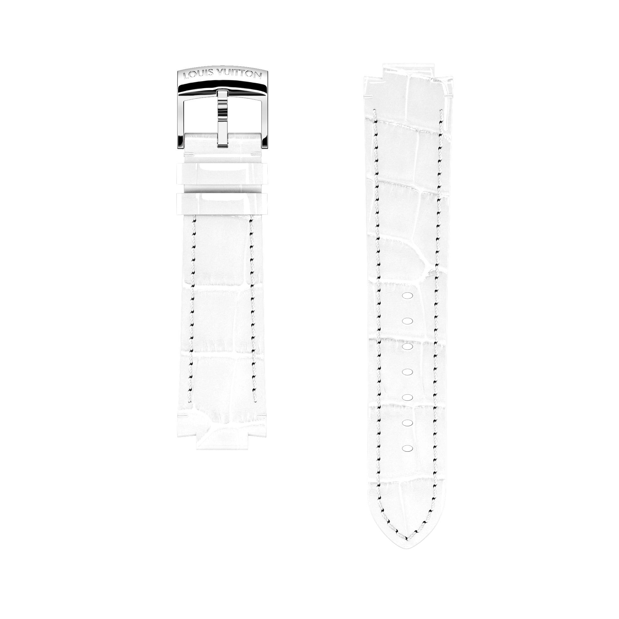 STRAP TAMBOUR RUBBER WHITE S/S - Watches - Connected Watches
